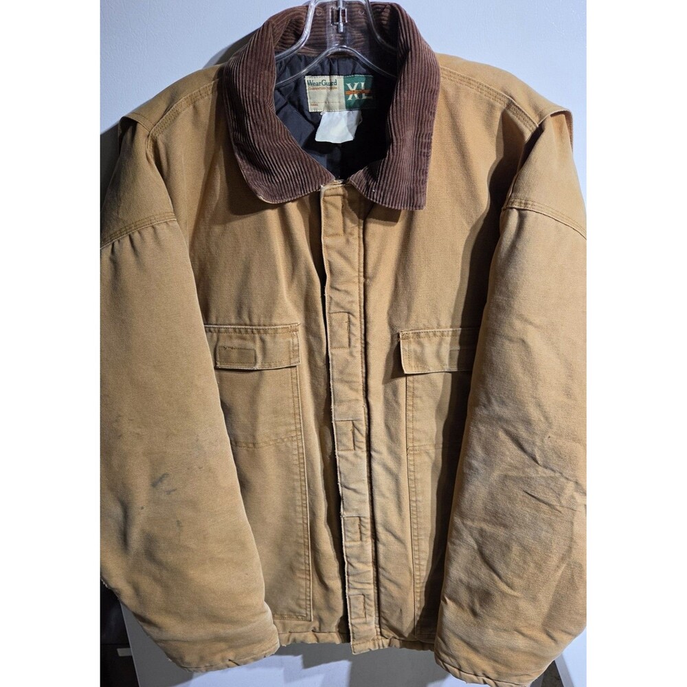Vintage Wear Guard Chore Jacket Blanket Lined XLT Brown USA Made 90s 334BKR